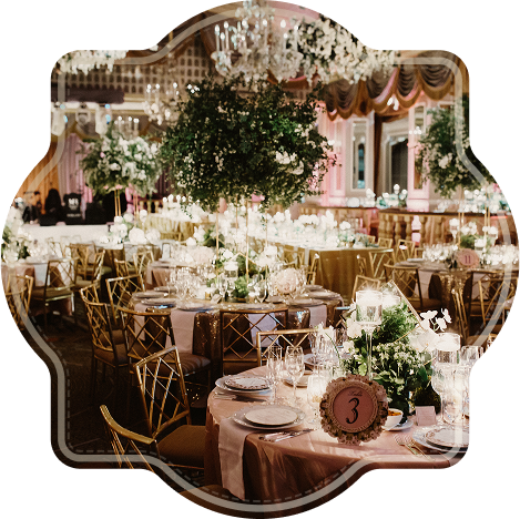 Salles de réception privées pour tous types d’événements